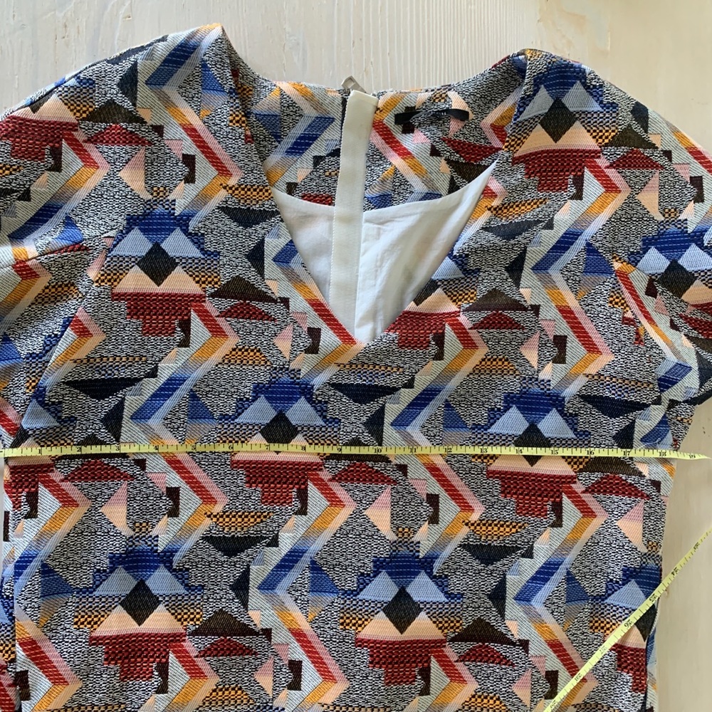 FRNCH Southwest Print Shift Dress pockets sz S NEW - Picture 8 of 16